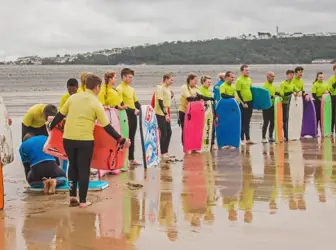 Cadets Surfing in Suffolk
